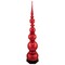 Northlight Shiny Ball Finial Tower Commercial Christmas Decoration - 4.5' - Red